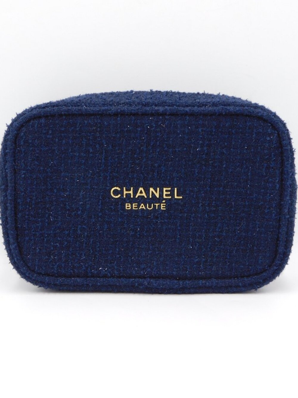 CHANEL Beaute Blue Tweed Makeup Travel Bag | 2025 Collection | Authentic | EUC - Picture 9 of 9